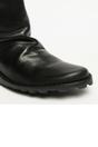 Black Womens Leather Heel Ankle Boots - Mon944, Image 8 of 8