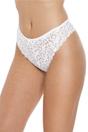 White 6 Pack Floral Lace Thong, Image 4 of 5