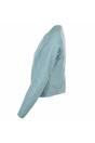 Sky Blue "Ethel" Real Leather Collarless Jacket, Image 2 of 3