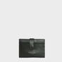 Khaki 'GROVE' RFID Tab-over Leather Credit Card Holder, Image 1 of 4