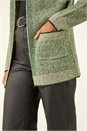Green Soft Knit Pocket Cardigan, Image 5 of 5
