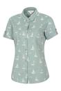 Khaki Coconut Sailboat Short Sleeved Shirt, Image 3 of 4