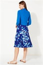 Royal Blue Tie Detail Jersey Shrug, Image 1 of 4
