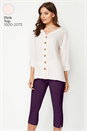 Plum Cropped Stretch Trouser, Image 7 of 7
