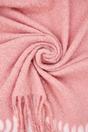 Pink WOVCOR Pink Tassel Trim Boucle Knit Oversized Winter Scarf, Image 2 of 2