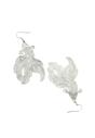 White Hollow Fish Shaped Earrings, Image 3 of 5