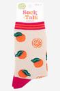 Orange Orange Fruit Bamboo Socks - Orange, Image 4 of 4