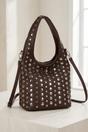 Brown Studded Shoulder Bag – Maiya, Image 1 of 2