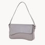 Grey 'BEVERLY' Pebble Grain Real Leather Shoulder Bag, Image 2 of 4