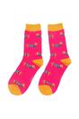 Blush 1 Pack Ladies Novelty Dog Pattern Bamboo Socks, Image 2 of 5