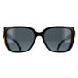 Black Michael Kors Black Rectangle Bi Layer Black Amber Tortoise Dark Grey MK2199 Acadia, Image 1 of 4