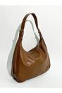 Tan Faux Leather Hobo Bag, Image 4 of 4