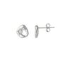 Silver Dripping Molten Natural Textured Sterling Silver Authentic Earring, Image 1 of 4