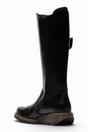 Black Womens Leather Knee-High Boots-SOIF360, Image 4 of 5