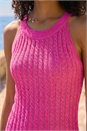Pink Dusk Metallic Knit Vest Top, Image 4 of 4