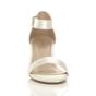Ivory AJVANI Ivory Mid Block Heel Ankle Strap Sandals, Image 6 of 6