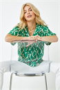 Green Relaxed Graphic Print Shirt, Image 1 of 5