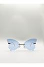 Blue Frameless Blue Butterfly Sunglasses, Image 2 of 6