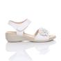 White AJVANI White Comfort Touch Close Sandals, Image 2 of 6