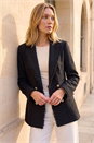 Black Fray Mid Boucle Jacket, Image 2 of 4