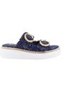 Navy Favor Howdy Sandals, Image 2 of 4