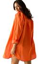 Orange Prena Cover Up Plain Beach Shirt, Image 3 of 3