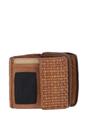 Taupe Vintage Woven Leather 7 Card Purse, Image 2 of 4