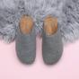 Grey AJVANI Grey Footbed Mules Slippers, Image 4 of 6