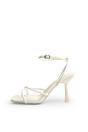 White Bree White Square Toe Mid Stiletto Heels, Image 1 of 4