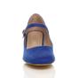Royal Blue AJVANI Royal Blue Mid Block Heel Mary Jane Court Shoes, Image 6 of 6