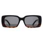 Black Montana Black Rectangle Shiny Black Turtle Smoke Polarized MP194, Image 1 of 4