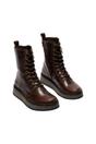 Brown Womens Leather Ankle Dress Boots-RAMI043, Image 2 of 5