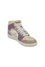 White Air Jordan 1 Mid Trainers, Image 5 of 6