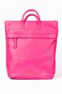 Fuchsia Top Handle Faux Leather Backpack, Image 1 of 5