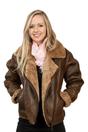 Brown B3 Sheepskin Leather Flying Jacket, Image 1 of 5