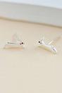 Silver Sterling Silver Bunny Rabbits Stud Earrings, Image 3 of 3