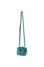 Green Real Leather Compact Crossbody Bag with Adjustable Strap, Image 3 of 4
