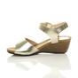  Low Wedge Heel Buckle Sandals, Image 3 of 7