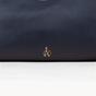 Navy Assots London Navy 'LARA' Pebble Grain Real Leather Shoulder Bag, Image 3 of 6