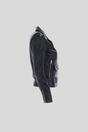 Black 'Strega' Real Leather Goth Style Fashion Biker Jacket With Studs, Image 4 of 4