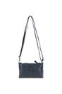 Navy Genuine Leather Crossbody Bag, Image 5 of 6
