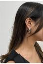 Silver Chunky Droplet Earrings, Image 2 of 2