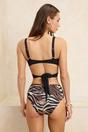 Multi Cut Out Wrap Detail Strappy Swimsuit, Image 4 of 4