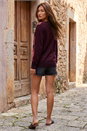 Plum Butterfly Sparkle Mix Jumper, Image 2 of 4