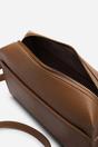 Dark Brown Where's That From Dark Brown 'Dune' Faux Leather Structured Mini Shoulder Bag, Image 6 of 7