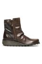 Brown Womens Leather Heel Ankle Boots - Mon944, Image 1 of 8