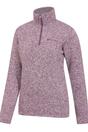 Burgundy Idris Half Zip Fleece Top, Image 3 of 4