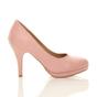 Light Pink Mid High Heel Court Shoes, Image 2 of 6