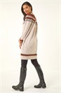 Biscuit Soft Knit Fairisle Jumper Dress, Image 3 of 5