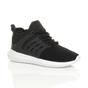Black AJVANI Black Lace Up Trainers, Image 1 of 5